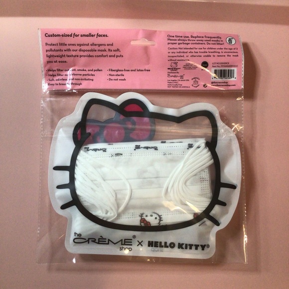 Hello Kitty Protective Face Mask- Child Size 10pk - Picture 2 of 2